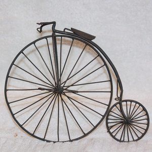 Child's Doll Size Metal Wire Tricycle Display Toy Decorative Vintage